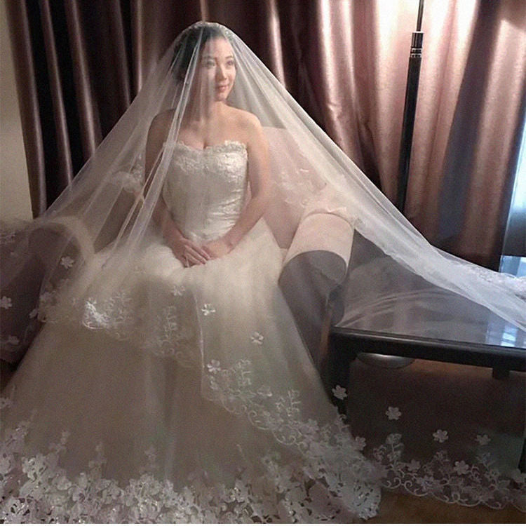 Style Veil Dentelle Coréenne Veil Pétal