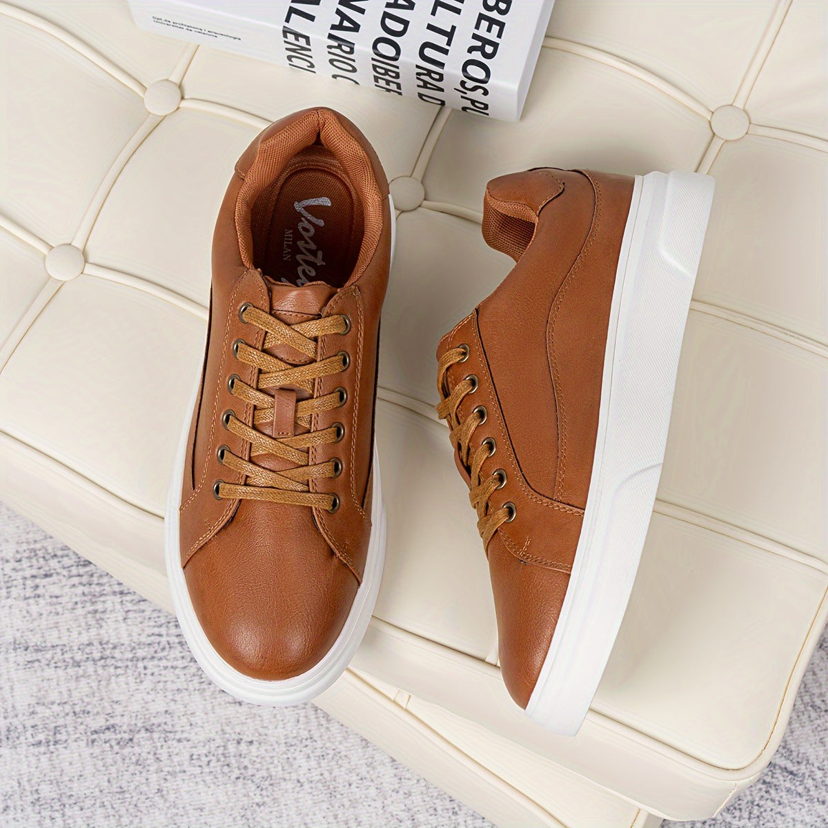 Sneakers en cuir polyvalent pour hommes