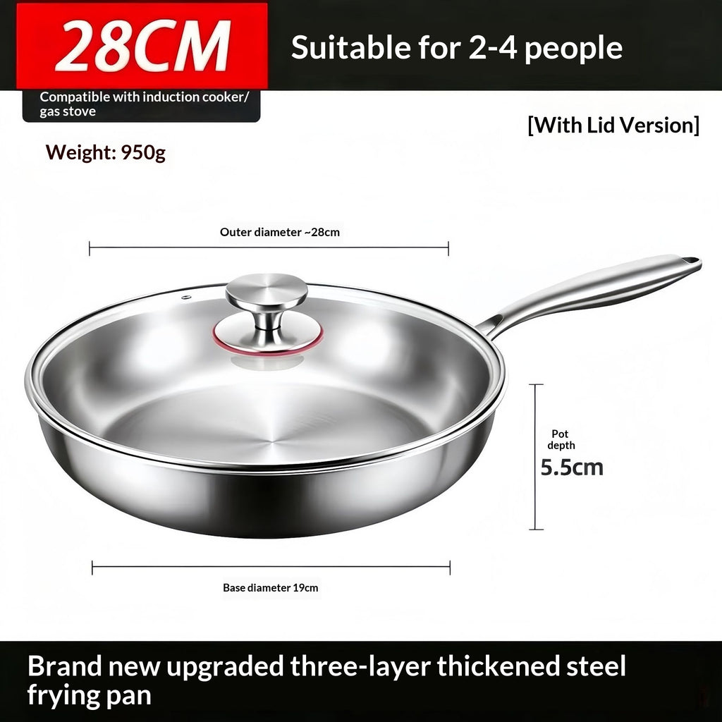 304 Stainless Steel Non-stick Frying Pan