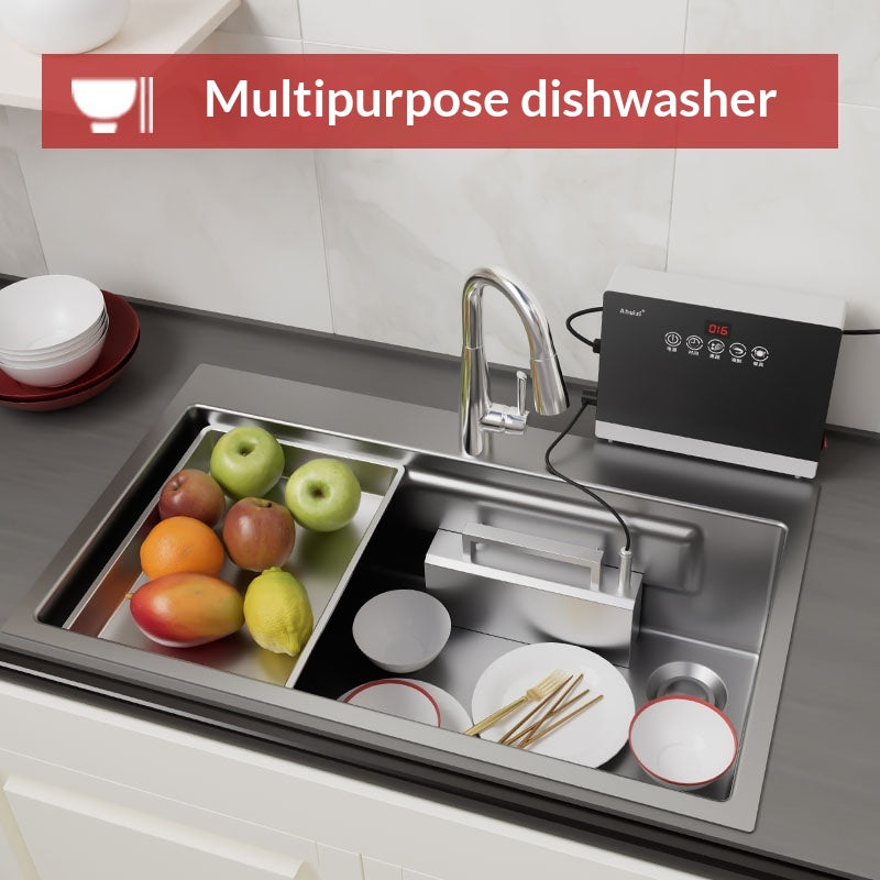 Lave-vaisselle automatique pour usage domestique Modèle de comptoir compact avec technologie ultrasonique