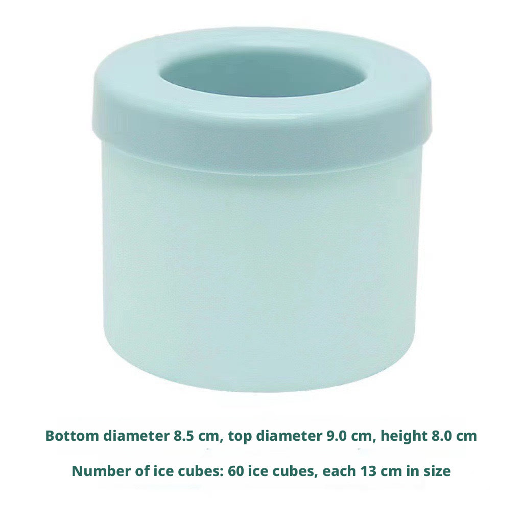 Cylindre de glace en silicone bleu-1 pièce