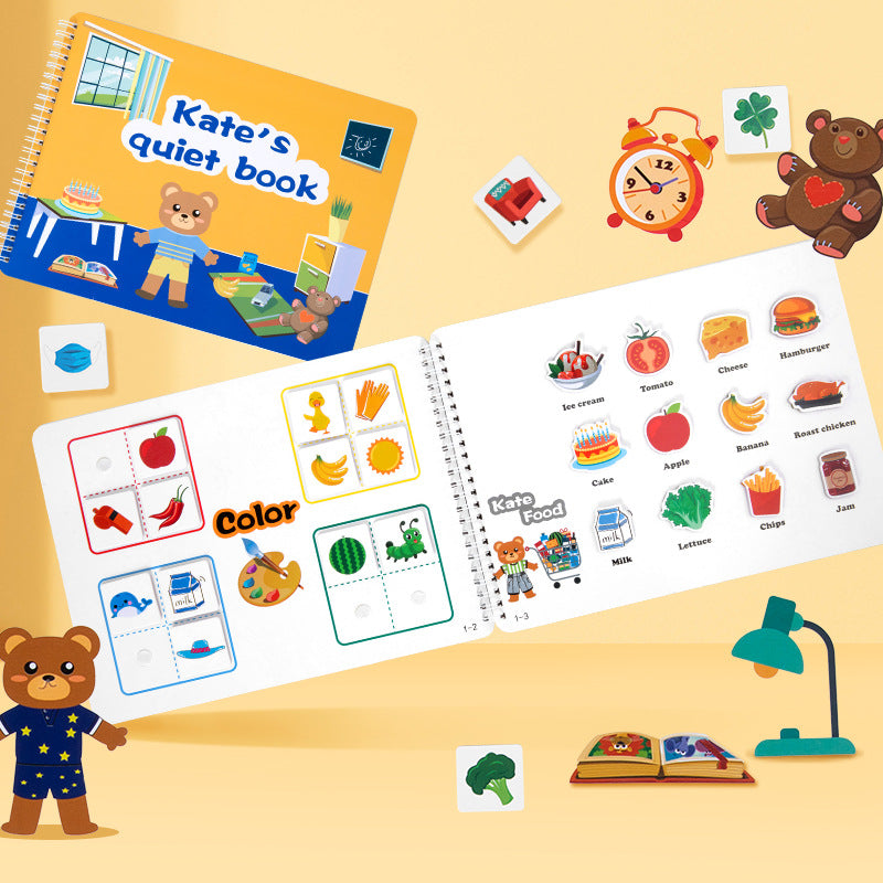 L'éducation des jeunes enfants Educationnel Velcro Hand Tear Pull Book Baby Tranquill Paste Book To