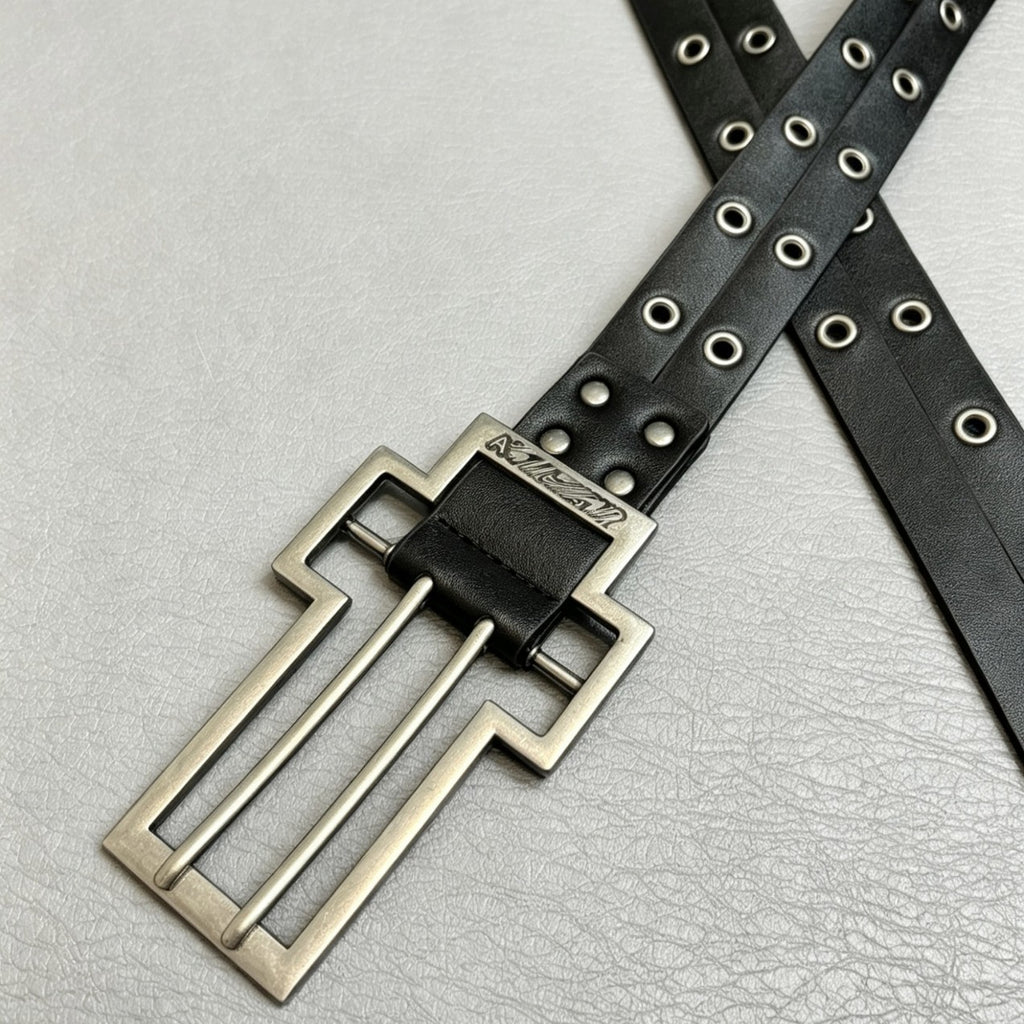 Ceinture de ceinture à double pince tendance tendance style punk