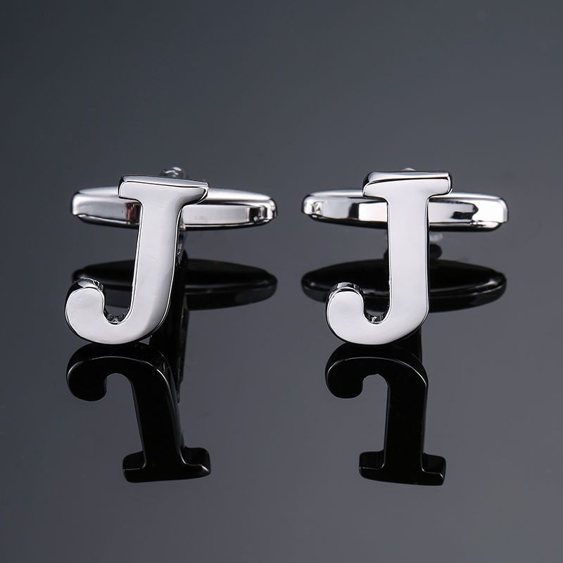 Men's French Anglais Letter Cufflinks