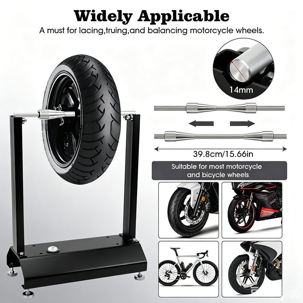 Balanceur de pneus de Torcycle Vélo de vélo Rim Pneu d'équilibrage Spin Stand statique de serrage