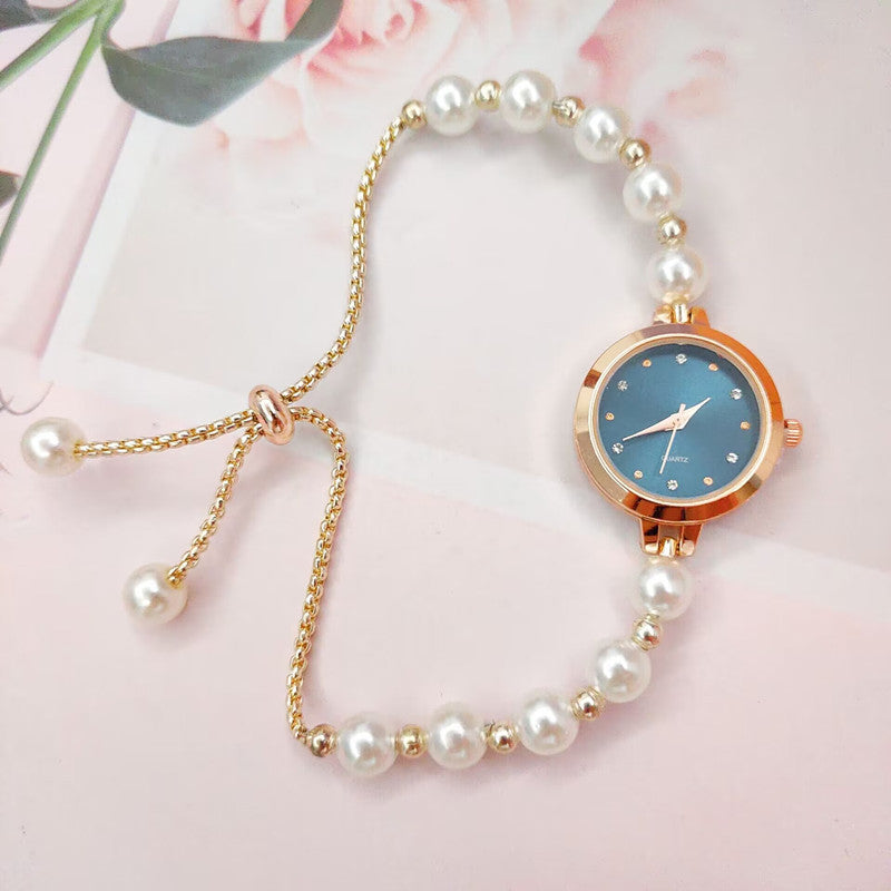 Pearl Bracelet Montre Femmes Quartz Montre