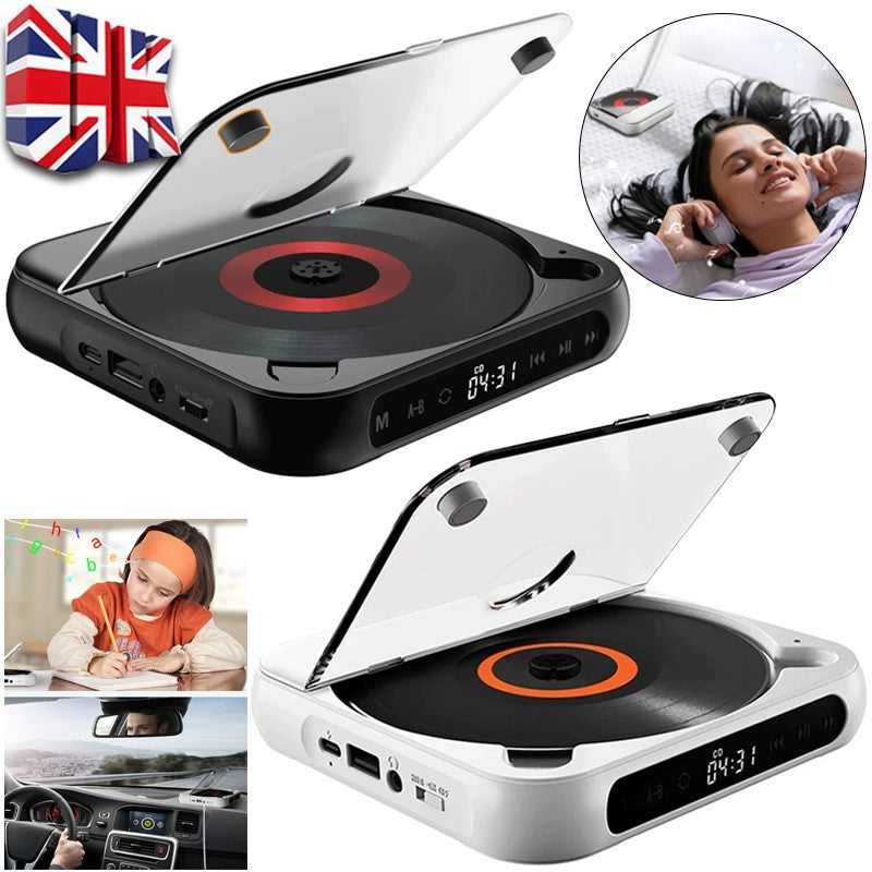 Lecteur CD rechargeable avec lecteur Cd personnel portable Bluetooth pour voiture