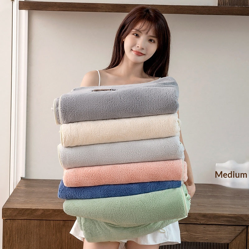 Serviette de bain épaisse en microfibre de ménage ultra fine