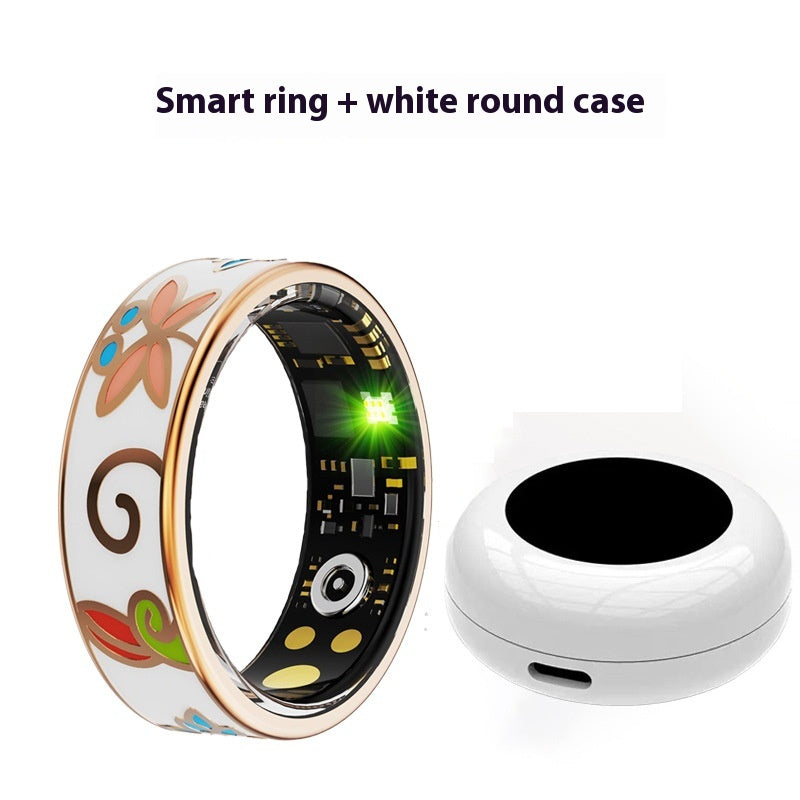 Acier inoxydable Electroplating Smart Anneau Lumineux Dragon Pattern
