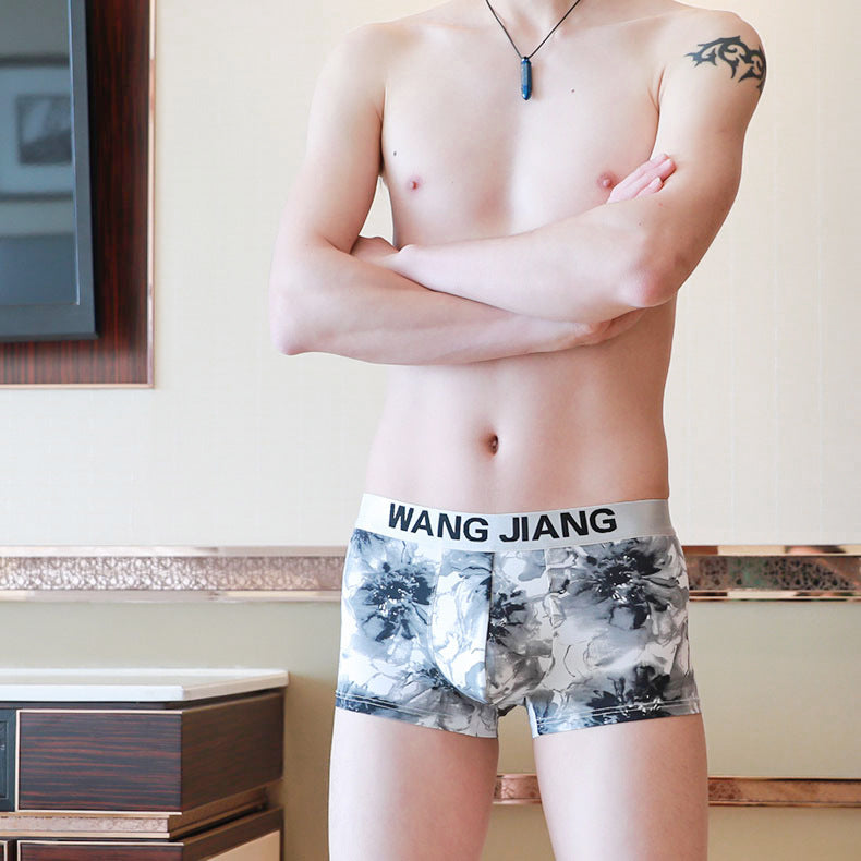Men's Underwear Boxer Ice Silk Summer