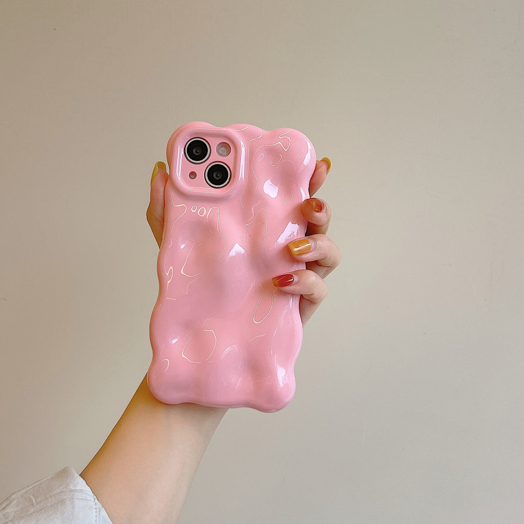 Irrégulier Meteorite Pattern Phone Case Couleur solide