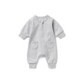 Printemps Automne Solide couleur manches longues Baby Onesie