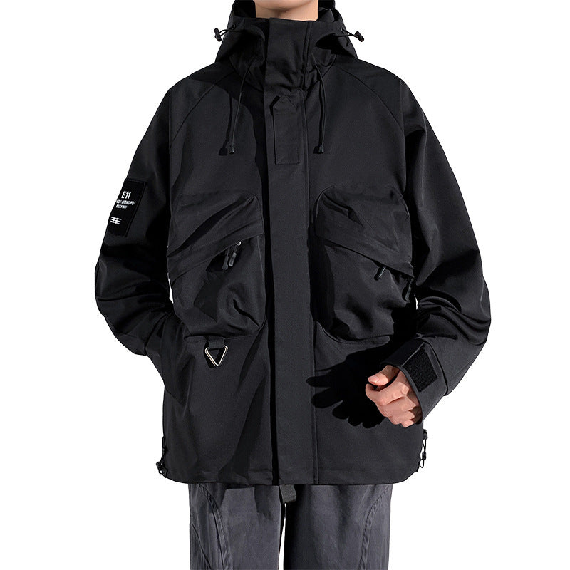 Hommes Vêtements de travail de plein air Veste de brise-vent polyvalente Casual