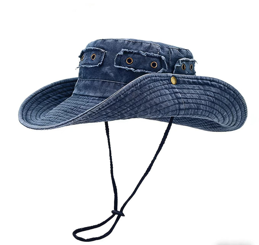 Chapeau de seau Lavé-cotton rétro pour la protection solaire à l'extérieur