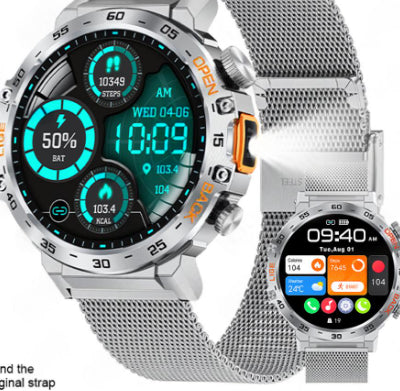 Smartwatch avec fréquence cardiaque Pression artérielle Bluetooth Appel et personnalisation