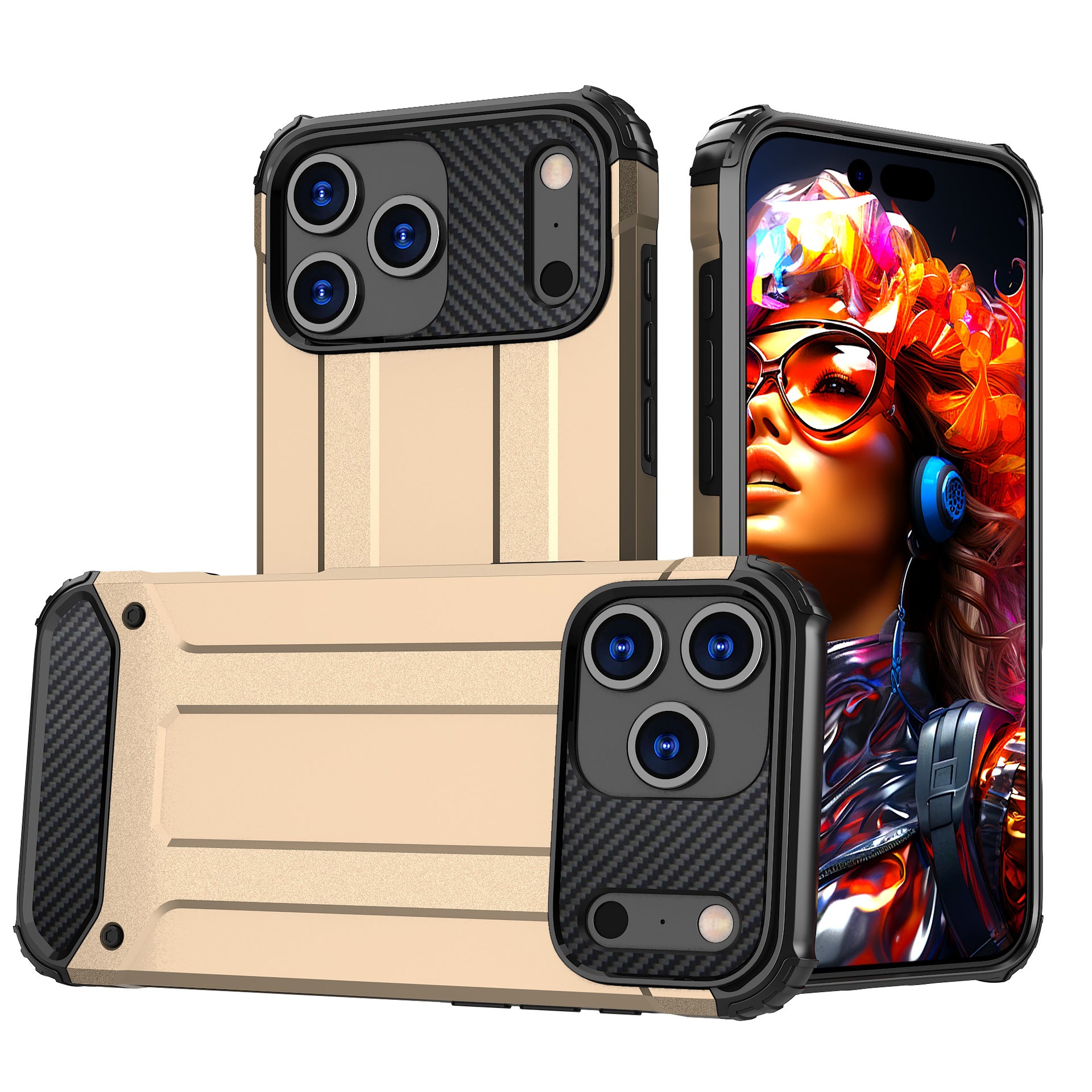 Étui de téléphone Extraordinaire en acier Armor résistant à la goutte Couverture de protection résistant à la goutte