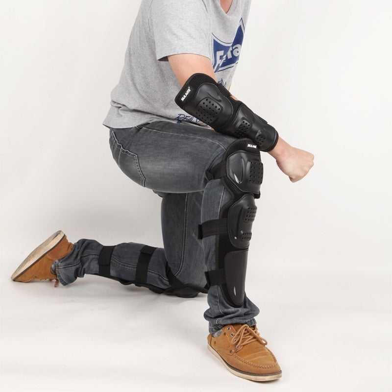 Poulie anti-chute anti-sismique adulte genou et elbow Pad moto équipement de protection d'équitation