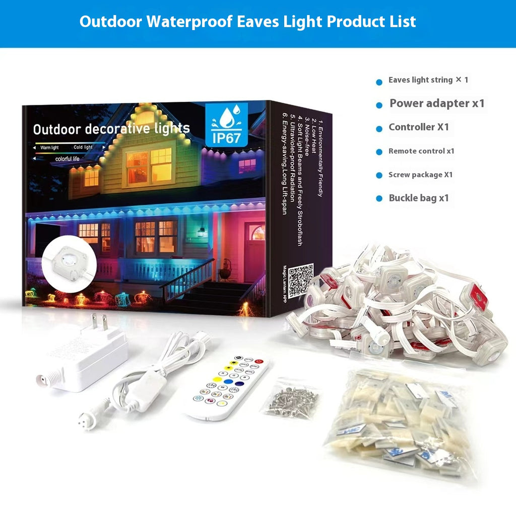 Outdoor Bluetooth Eaves Light LED Intelligent Point Light Source Control Outdoor Magic Eav