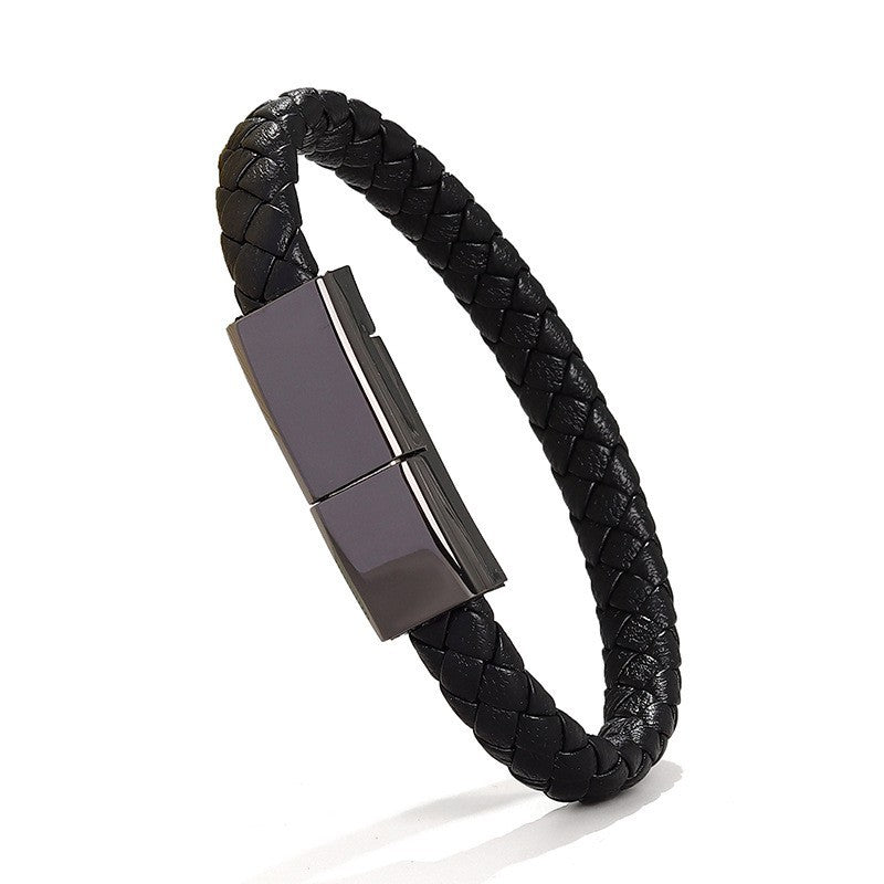 Bracelet USB en cuir de données