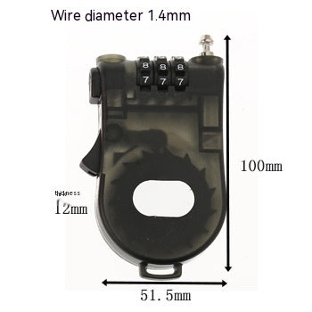 Verrouillage du casque rétractable à clé de moto