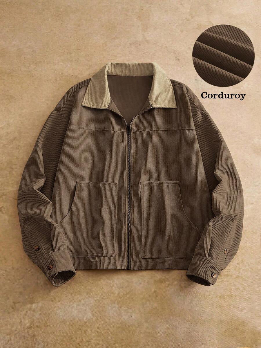 Veste casual modèle Lapel vintage style américain