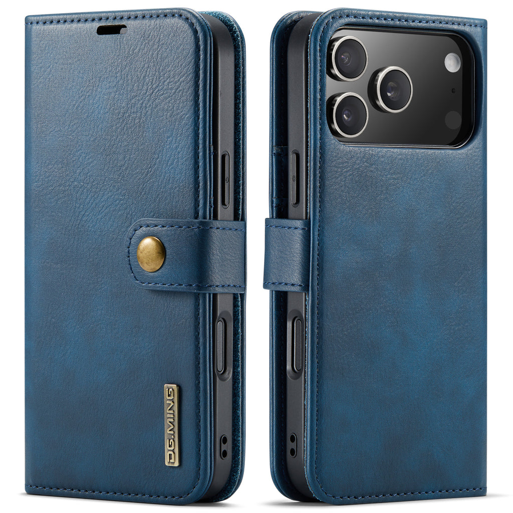 Flip-style carte fente Magnetic-clip Double usage en cuir synthétique cas de téléphone