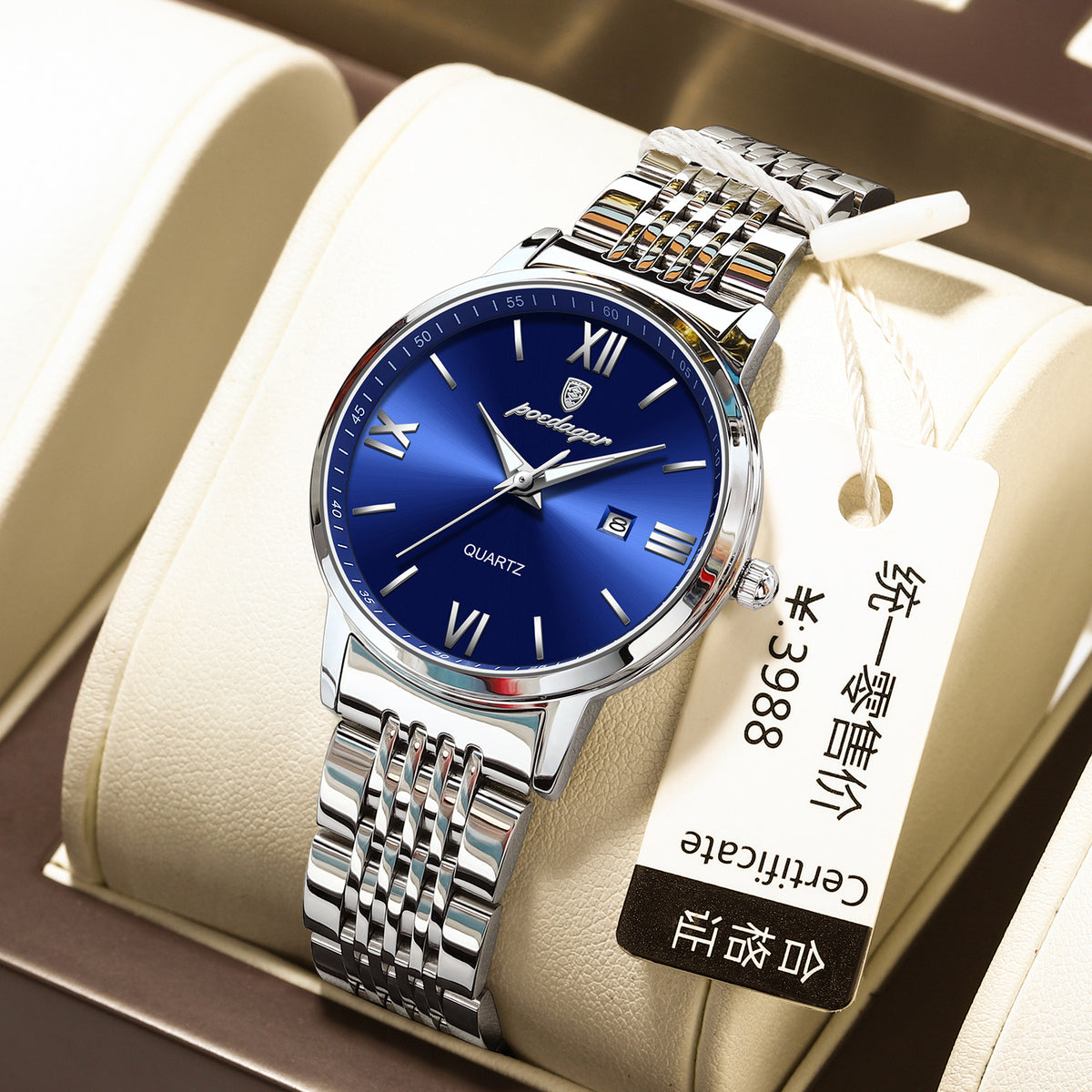 Montre de mode lumineuse ultra-mince pour femme