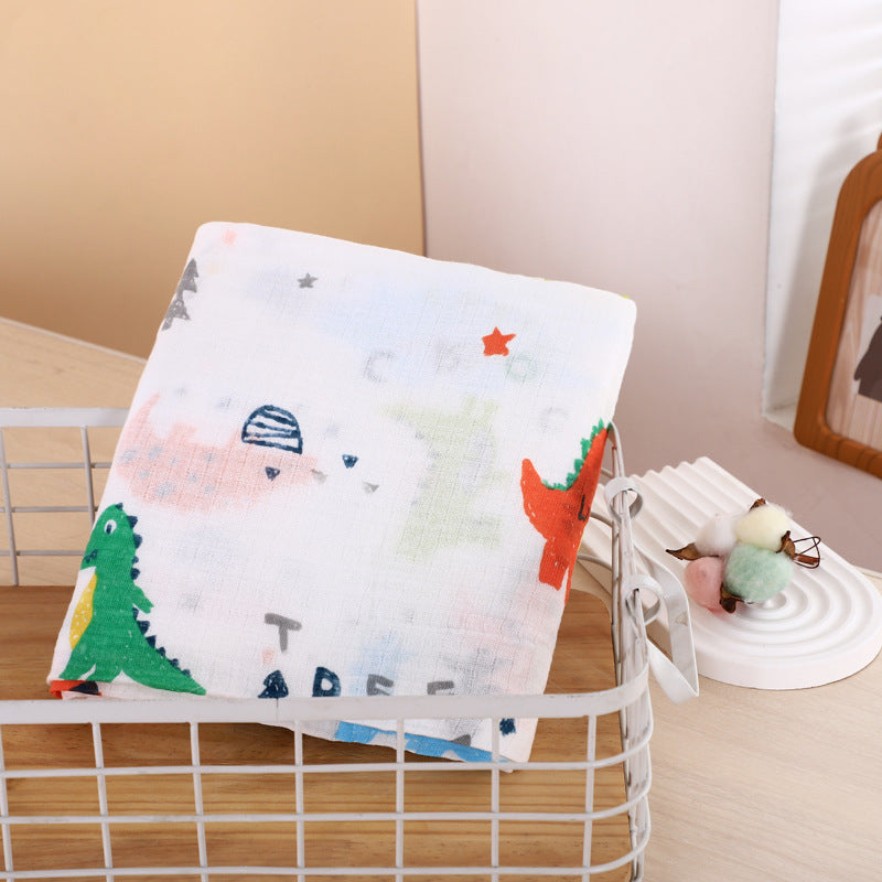 Double couche Gauze Gro-bag Muslin Nouveau-né Serviette de swap