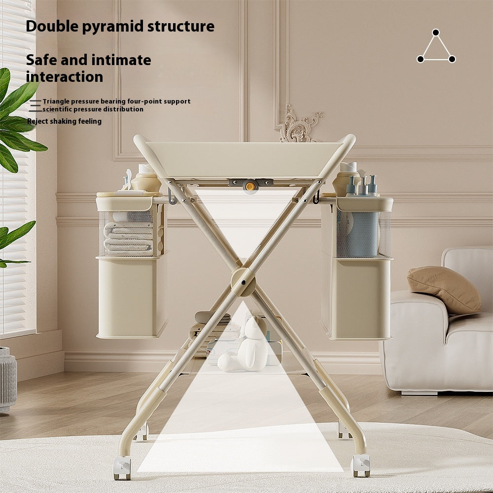 Table multifonctionnelle pliable pour soins aux bébés