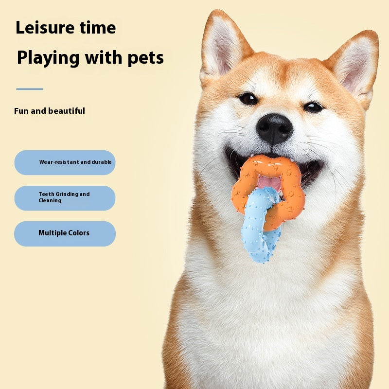 Jouet de chien en forme de fleur de molar