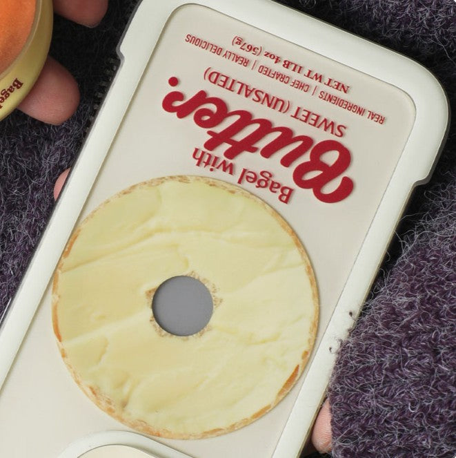 Cas Creative Donut Cartoon Imprimé Silicone Téléphone