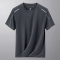 Quick-drying Ice Silk T-shirt Sporty Casual Short Sleeve Hollow-out