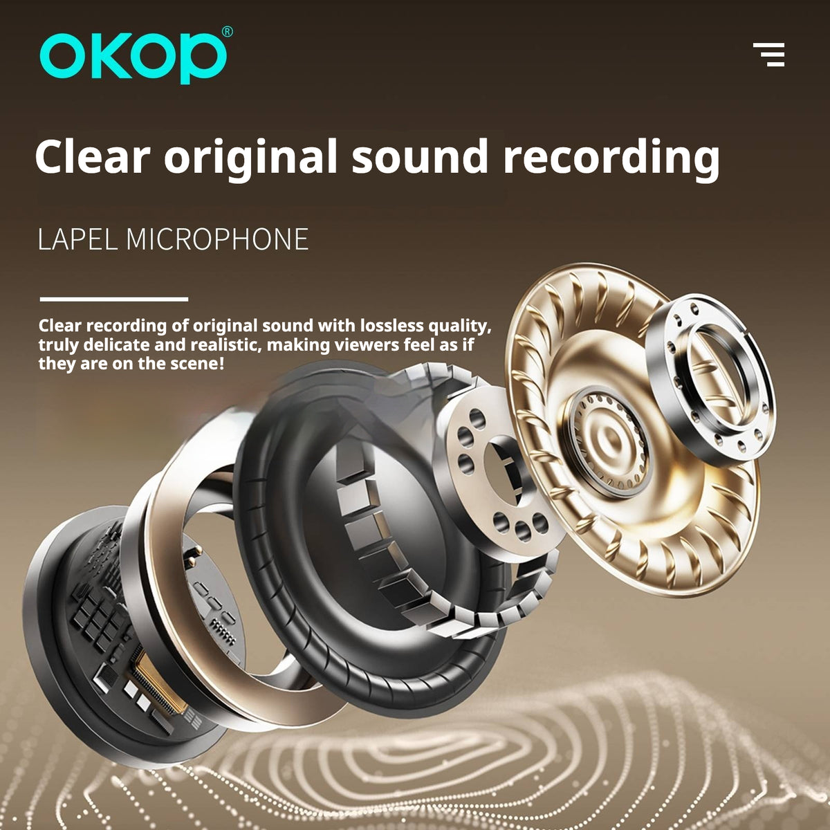 KP-M117 Modèle de microphone Lavalier sans fil le mieux vendu pour les Vlogs