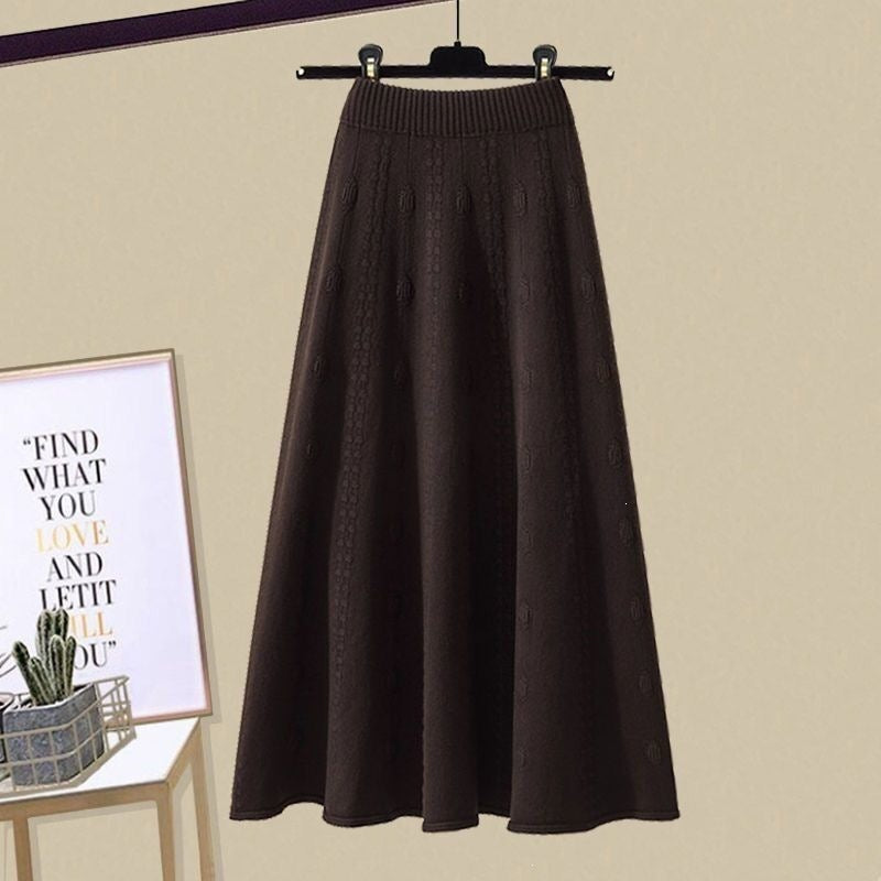 Jupe tricotée haute couture pour femmes
