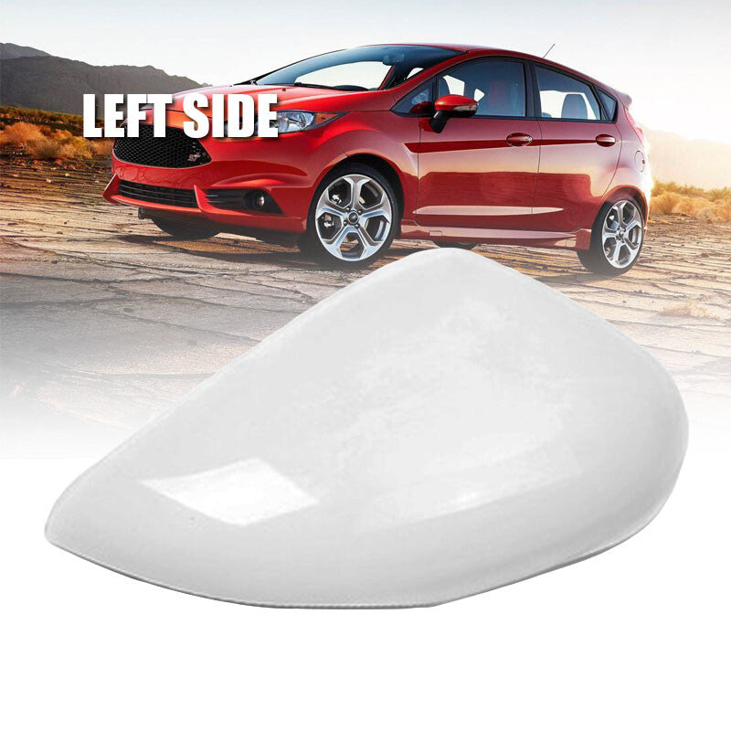 Côté gauche White Door Wing Mirror Cover Casing pour Ford Fiesta MK7 2008-2017