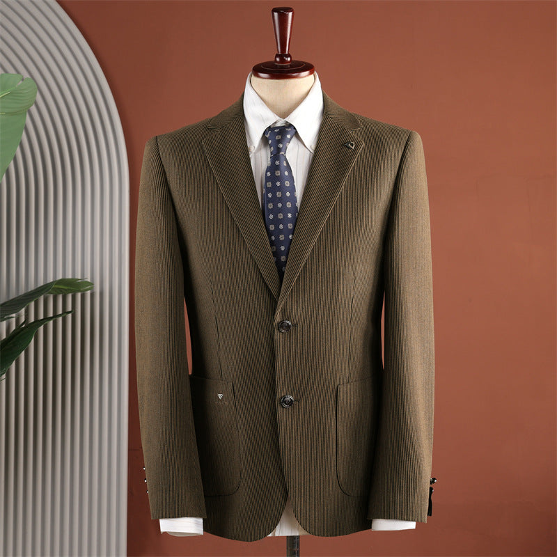 Blazer à deux boutons Casual style vintage avec Lapels Notch