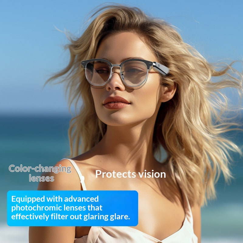 Lunettes Bluetooth à changement de couleur activées par une touche intelligente