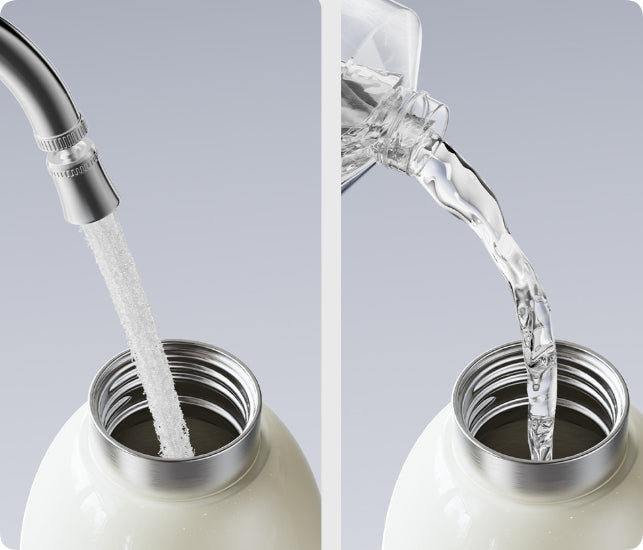 Bouteille d'eau portable à température constante pour nourrissons permettant la préparation de lait sans fil
