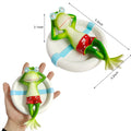 Grenouille flottante sur nage Anneau Résine Aquarium Ornement
