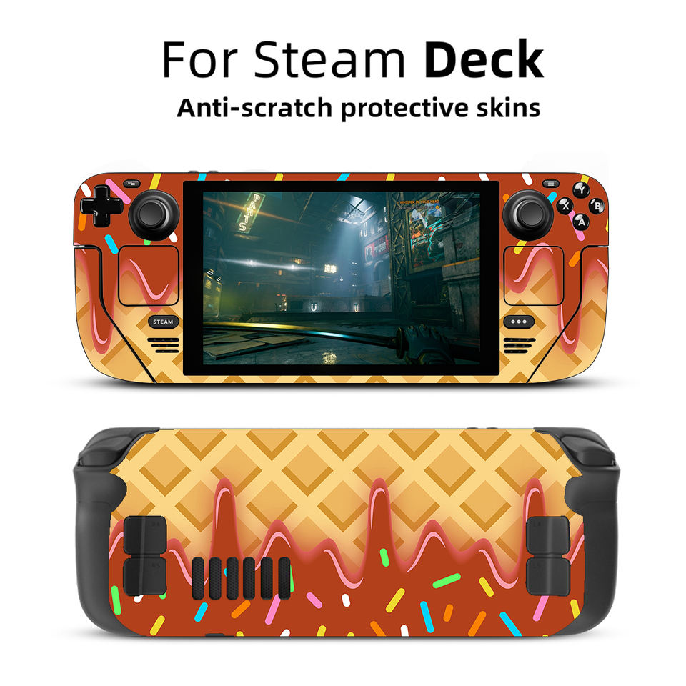 Pour Steam Cartoon Scratch Protection Jeu Console Skin Sticker