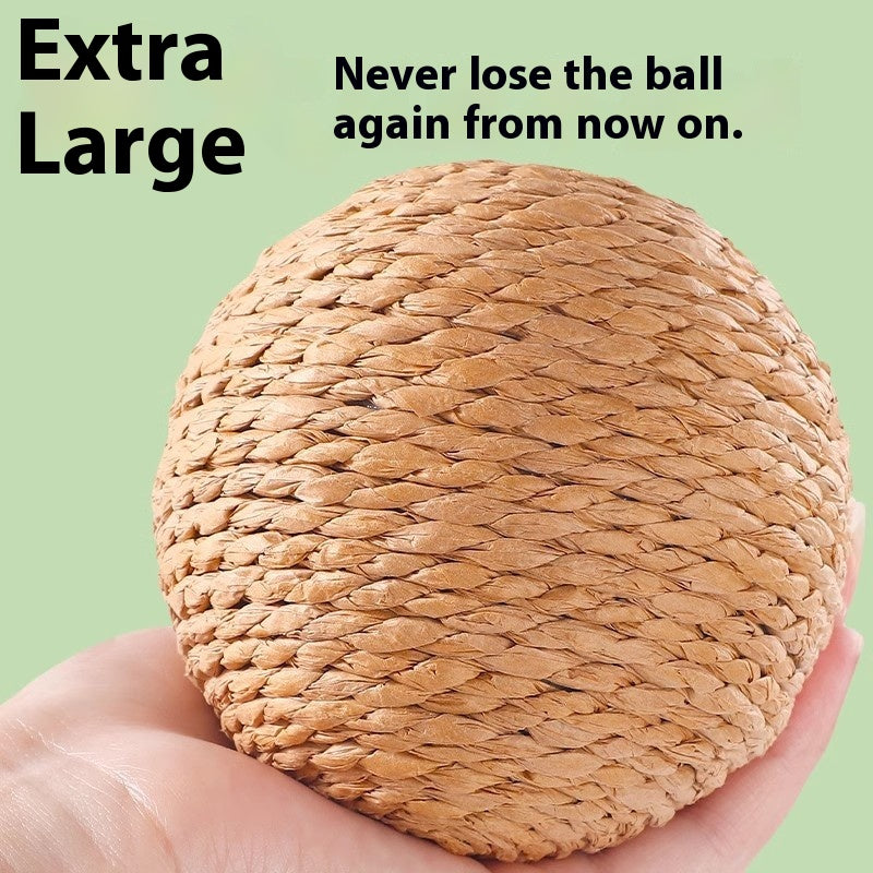 Jouet de chat surdimensionné de boule de sisal auto-soulèvement