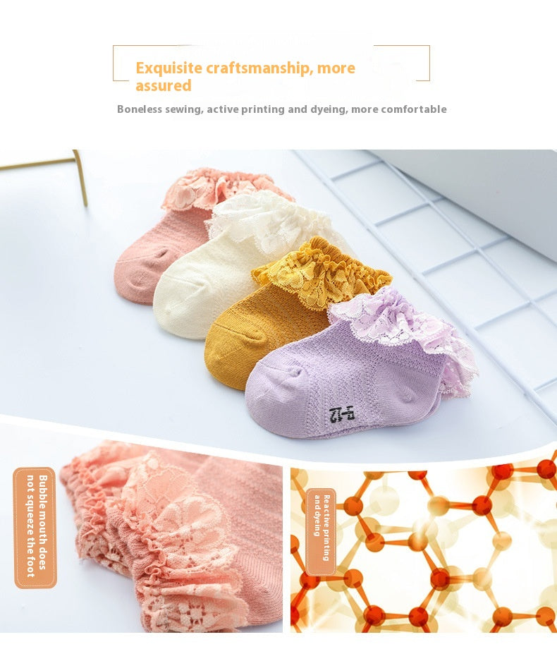 Été Filles Chaussettes en dentelle Chaussettes en dentelle