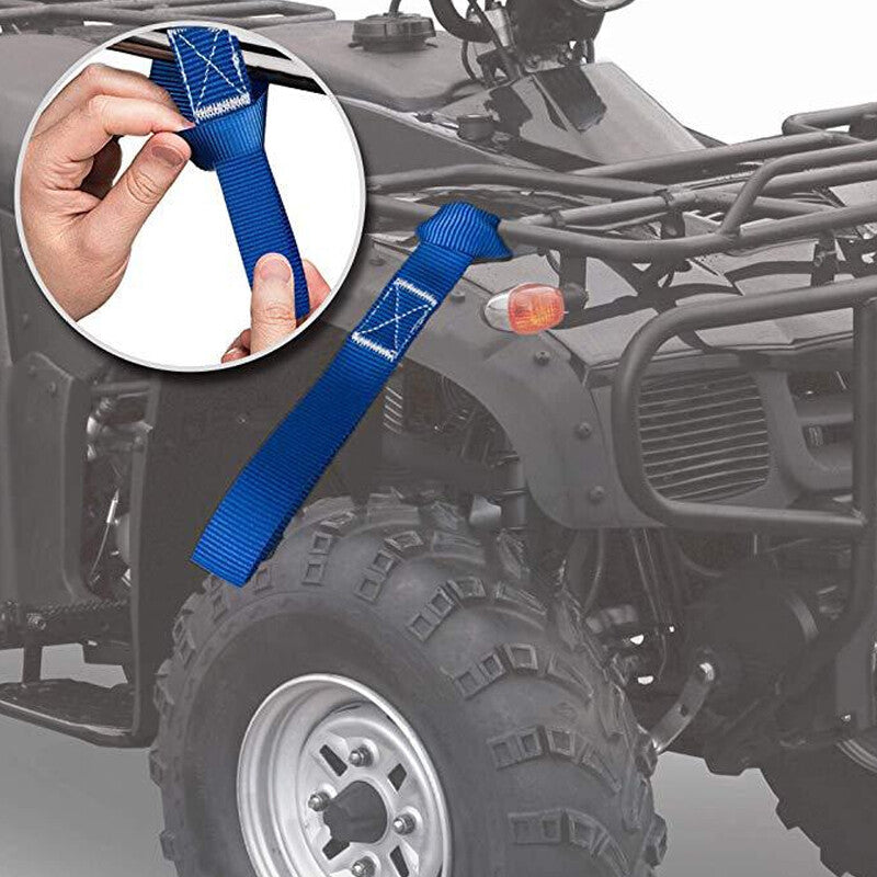 6pcs Moto moto Soft Loop Transport Attache vers le bas 2,5x30cm.