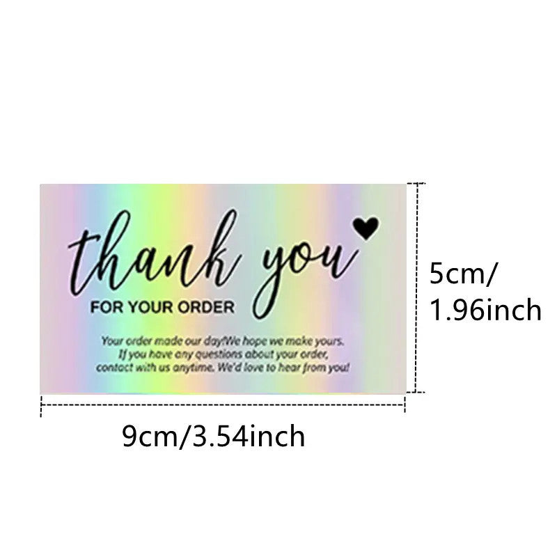50 Feuillespack Laser carte cadeau holographique cadeau de salutation
