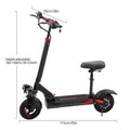J-01 10 pouces 48V 15Ah 800W hors route E-Scooter avec siège