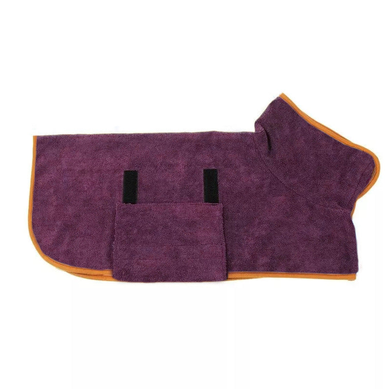 Peignoir de bain pour animaux Serviette de séchage rapide Microfibre Absorbant soft bath Robe Serviette réglable Groomi