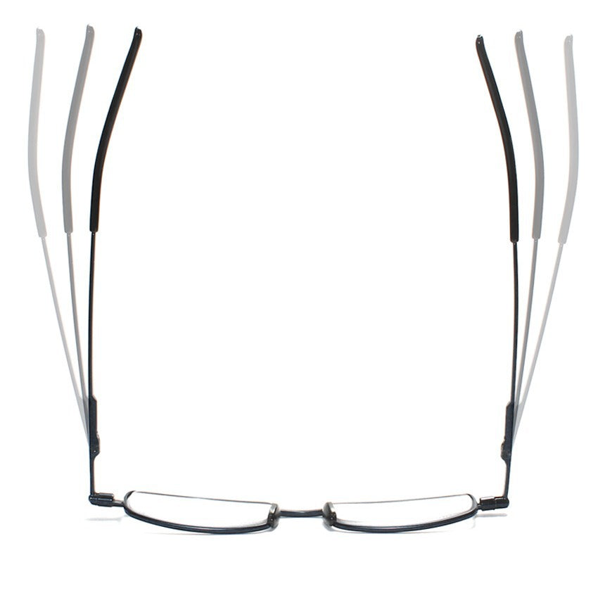 Jambes de verre à lunettes en alliage carré