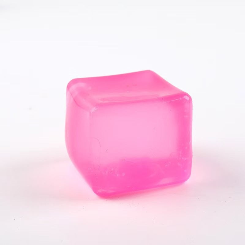 Jouet de colle doux anti-stress en cube d'eau