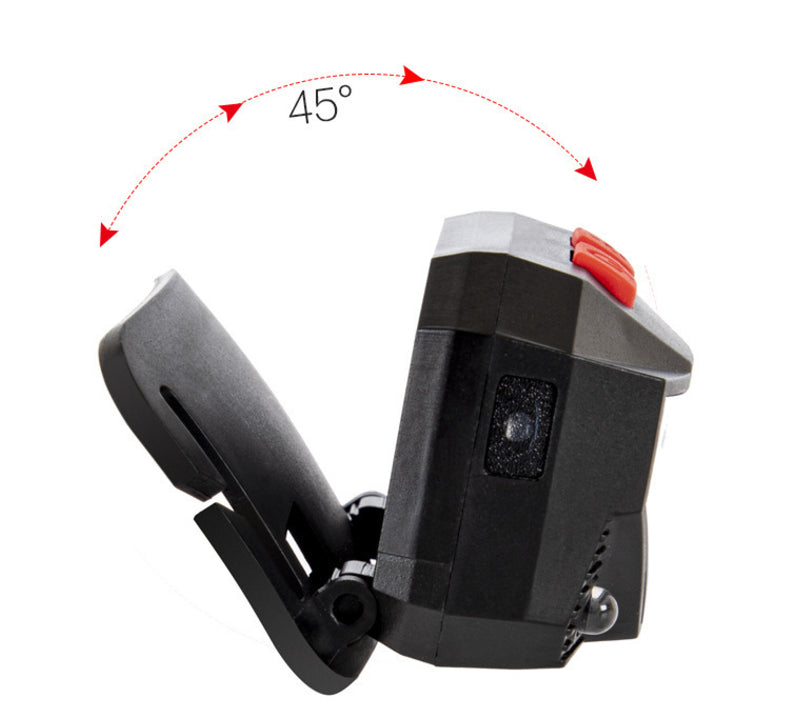 Portable COB rouge lumière USB Charging Long S pêche extérieure nuit pêche imperméable Torche