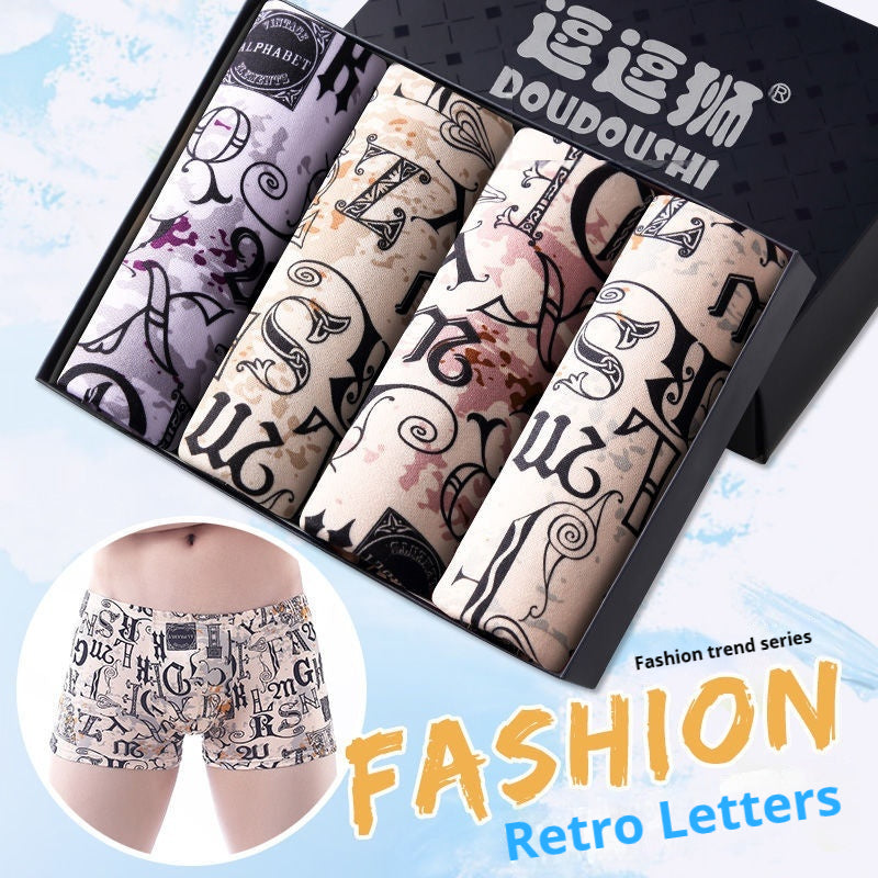 Boxer homme Slips Étudiant Mode tendance Nouveau